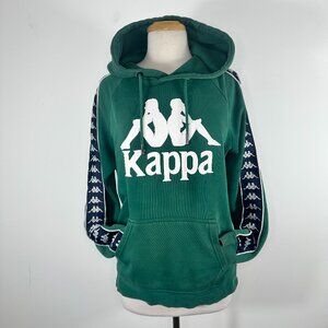 Vintage Kappa Hoodie Light Green Size Medium Banded Sleeves Y2K